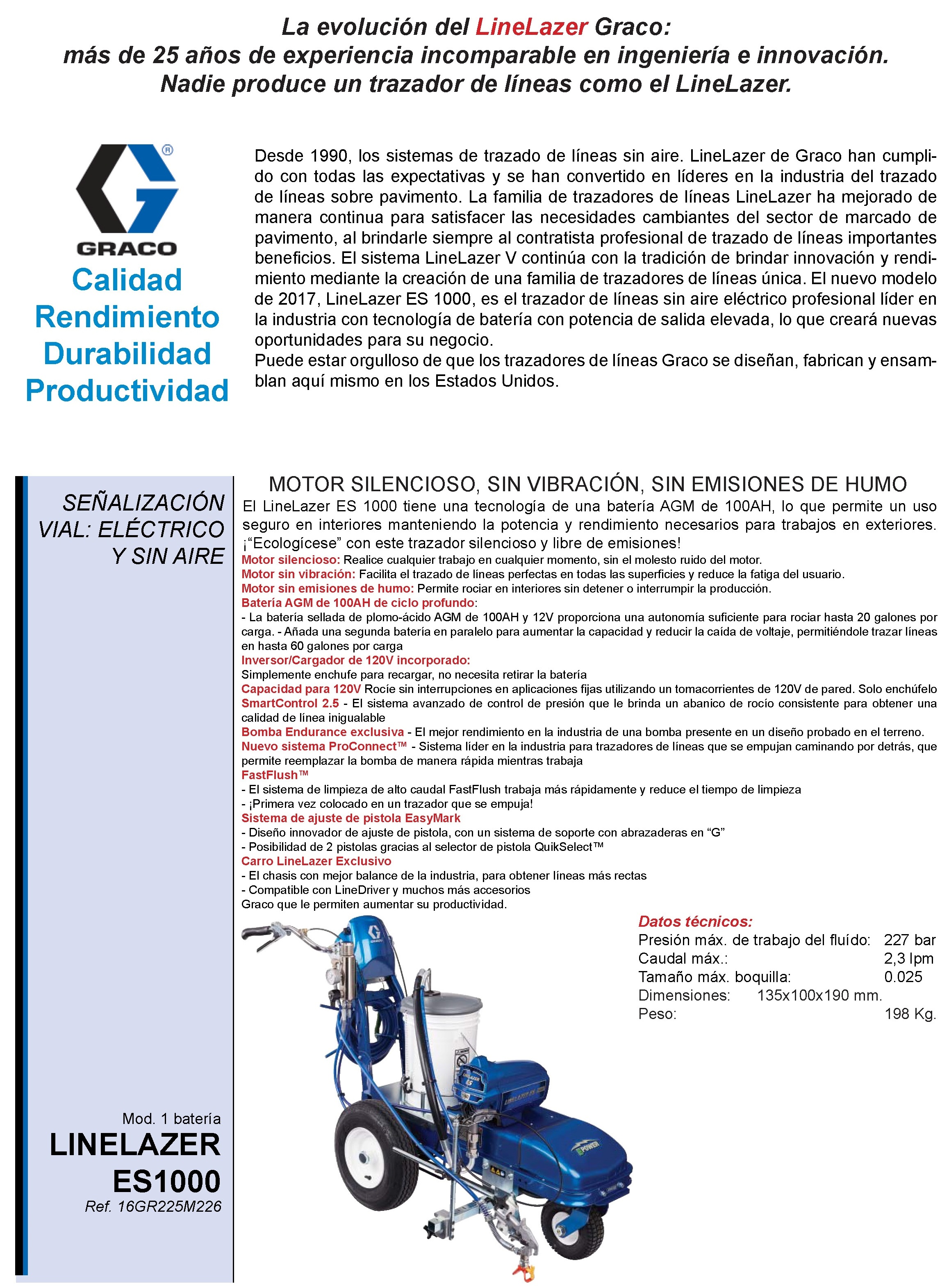 Equipos Señalización Vial LINELAZER ES 1000 GAHESA